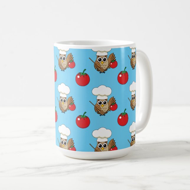 Taza De Café Personalizado de Lechuza Cocina (Anverso derecho)