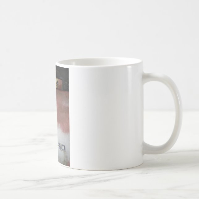 Taza De Café personalizado de lujo rosa y blanco (Derecha)