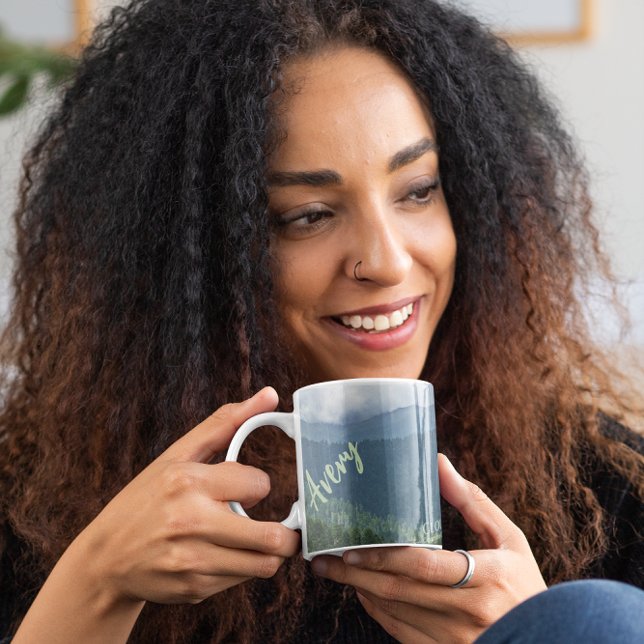 Taza De Café Personalizado de moda Clingmans Dome Smoky Mountai (Subido por el creador)