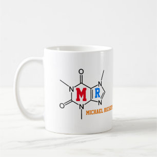 Taza De Café personalizado de molécula súper-cafeína-bebedor