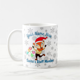 Taza De Café Personalizado de Navidades de Fox bailando con un 