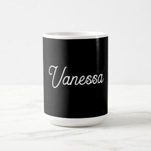 Taza De Café Personalizado de nombres de escritura a mano profe