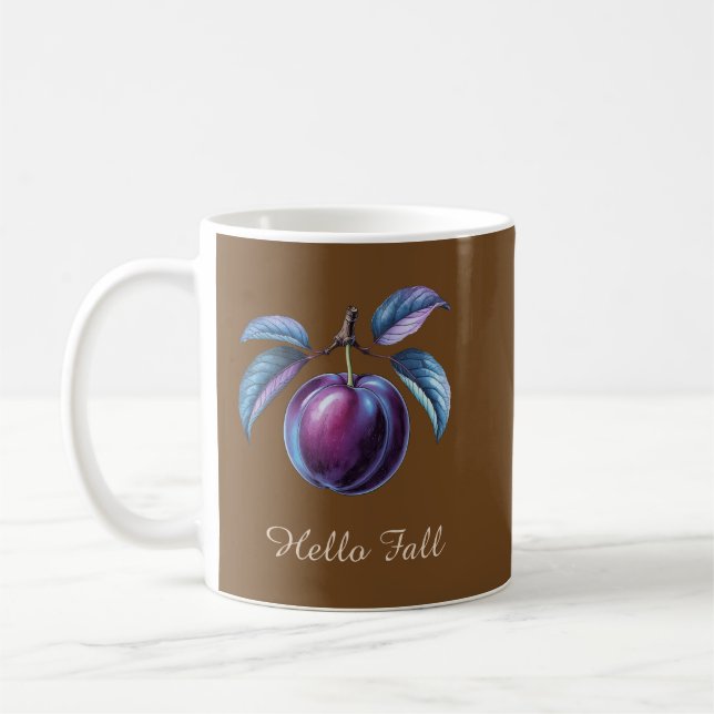 Taza De Café Personalizado de otoño Hola Texto de otoño Diseño  (Izquierda)