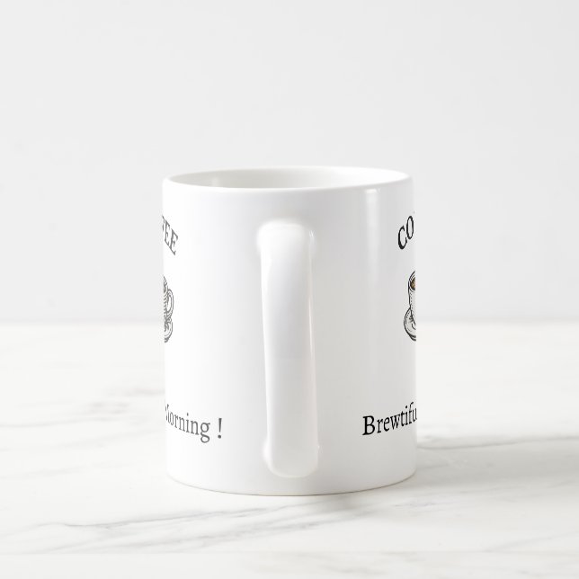 Taza De Café Personalizado de palabras de café único (Mango)