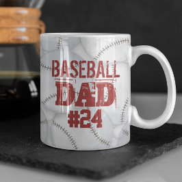 Taza De Café Personalizado de papá béisbol personalizado