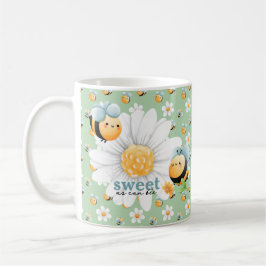 Taza De Café Personalizado de patrón de abeja dulce Mug