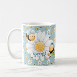Taza De Café Personalizado de patrón de abeja dulce Mug