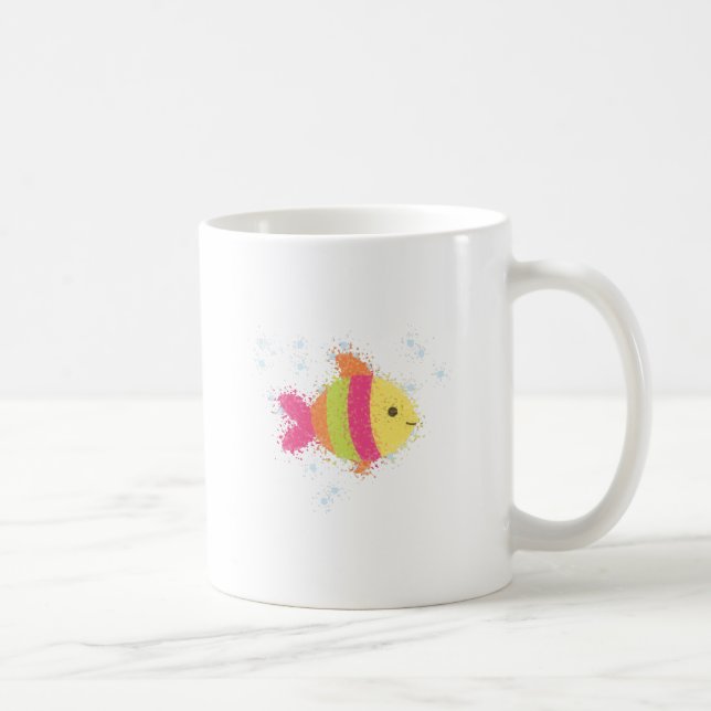 Taza De Café Personalizado de peces de cuta (Derecha)