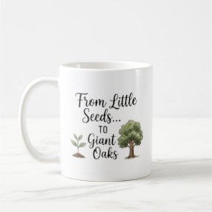 Taza De Café Personalizado De Pequeñas Semillas A Robles Gigant