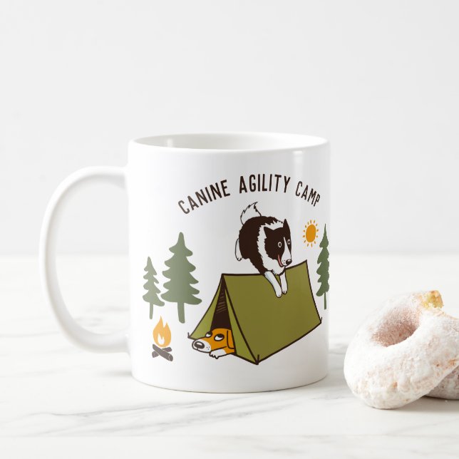 Taza De Café Personalizado de Perro  Canine Personalizado (Con donut)