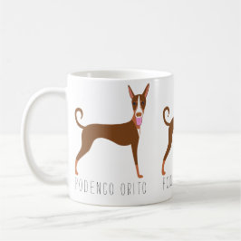 Taza De Café Personalizado de personalizable Podenco Orito Perr