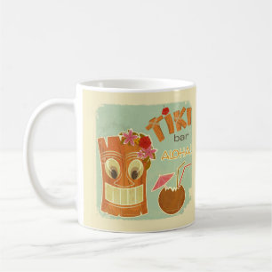Taza De Café Personalizado de piña de bar Cute Aloha Tiki