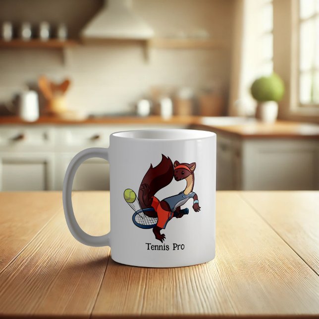 Taza De Café Personalizado de Pine Marten, truco de perro calie (Subido por el creador)