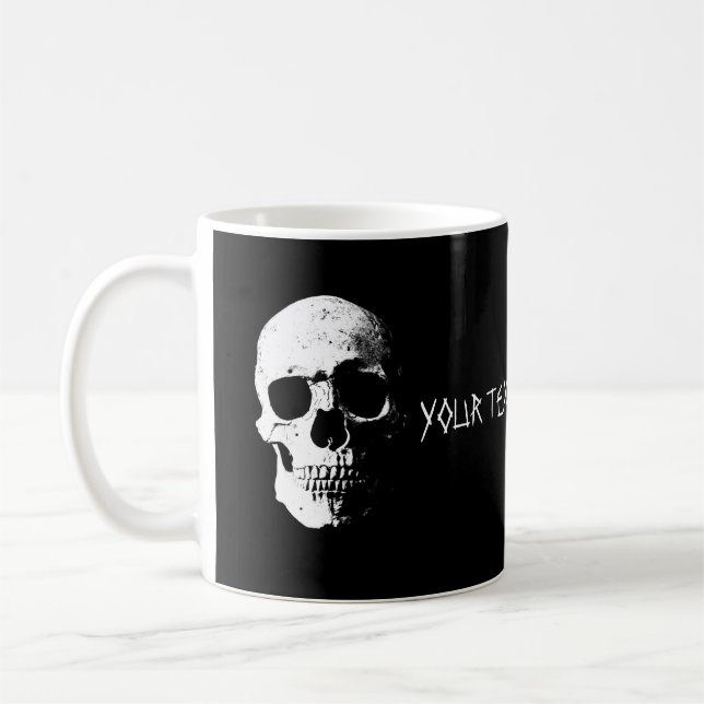 Taza De Café Personalizado de plantilla de diseño de texto fies (Izquierda)