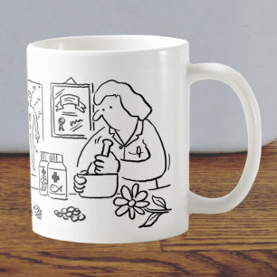 Taza De Café Personalizado de Químicos de Medicina Complementar