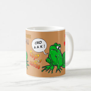 Taza De Café Personalizado de Rana Verde Café Lover Coffee Mug
