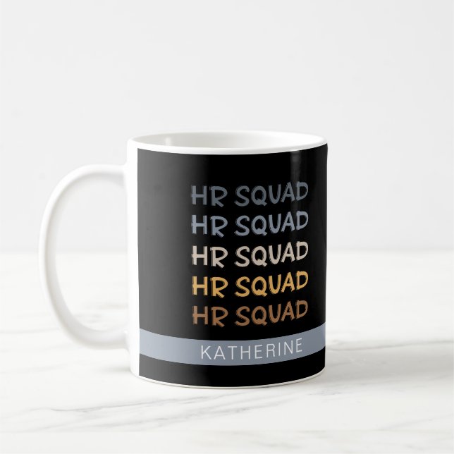 Taza De Café Personalizado de Recursos Humanos Squad: regalos d (Izquierda)