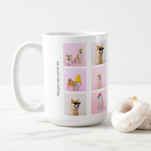 Taza De Café personalizado de regalo de fotografía de 15 collag