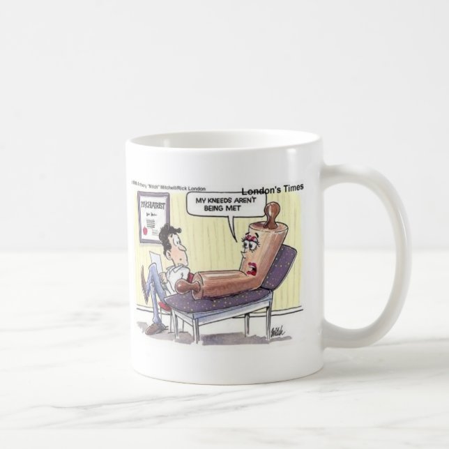 Taza De Café Personalizado de Relaciones/Psicología Dones diver (Derecha)