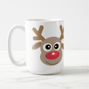 Taza De Café Personalizado de renos Navidades aburridos blanco 
