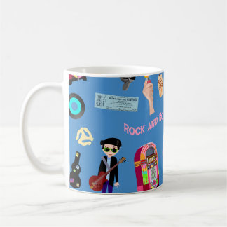 Taza De Café Personalizado de rock divertido y Rolly Oldies