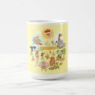 Taza De Café Personalizado de San Diego California