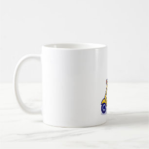 Taza De Café personalizado de scooter lindo ilustracion