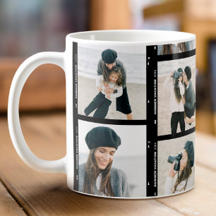 Taza De Café Personalizado de secuencia de fotos de familia