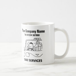 Taza De Café Personalizado de servicios de alquiler de taxis y 