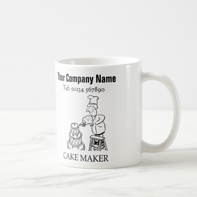 Taza De Café Personalizado de servicios de elaboración de tarta (Derecha)