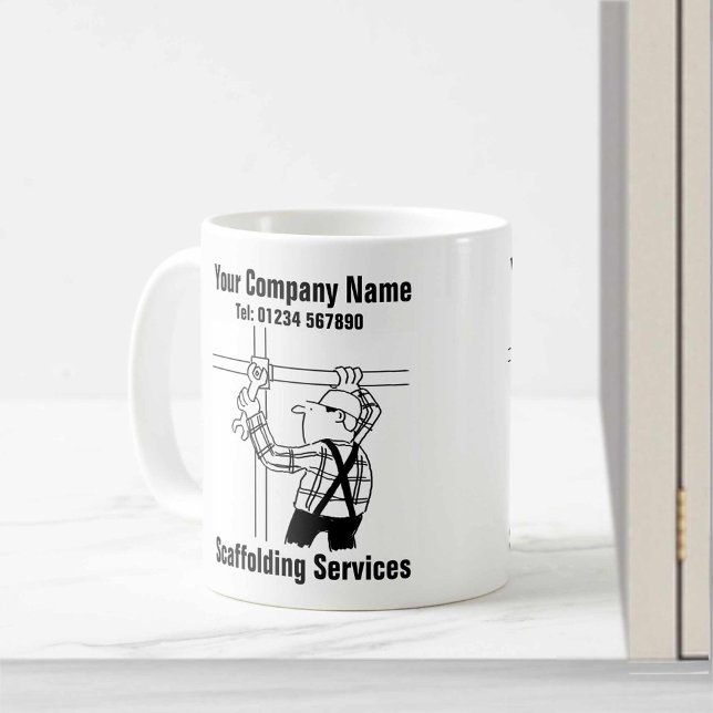 Taza De Café Personalizado de Servicios de Escaffolding (Subido por el creador)
