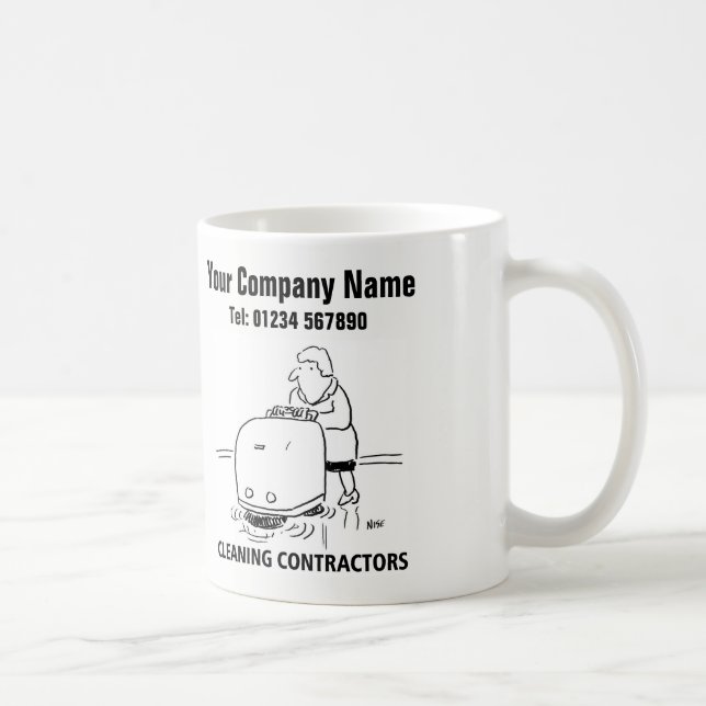 Taza De Café Personalizado de servicios de limpieza Mug (Derecha)