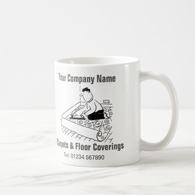 Taza De Café Personalizado de tapicería de alfombras y suelos (Derecha)