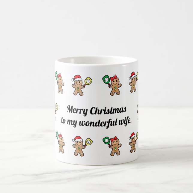 Taza De Café Personalizado de texto Navidades de pelota (Centro)