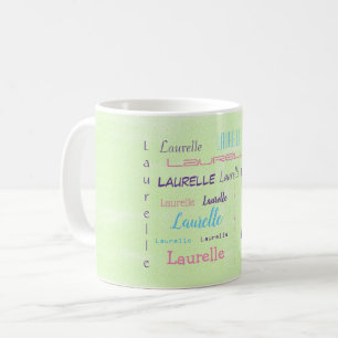 Taza De Café Personalizado de tipo de letra de nombre personali