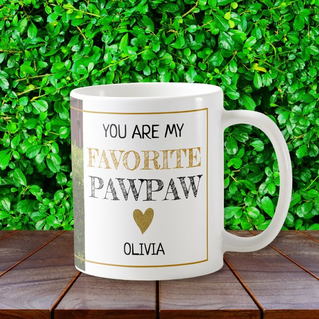Taza De Café Personalizado del abuelo de PawPaw favorito (Subido por el creador)