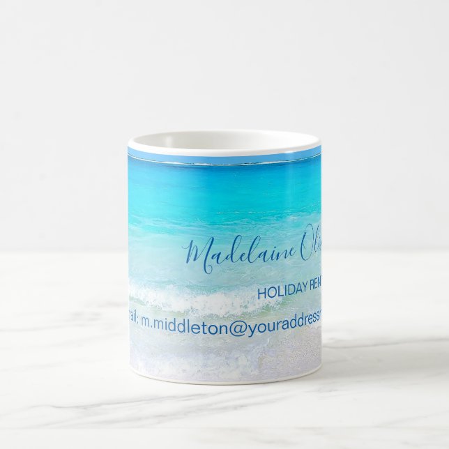 Taza De Café Personalizado del Aqua Blue Ocean Guest House (Centro)