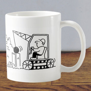 Taza De Café Personalizado del contratista de demolición