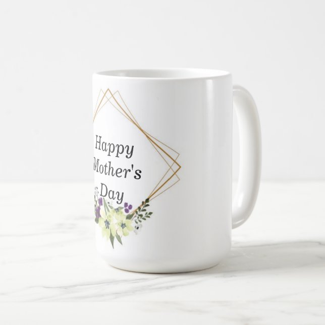 Taza De Café "Personalizado del Día de la Madre Café Mug - Añad (Anverso derecho)