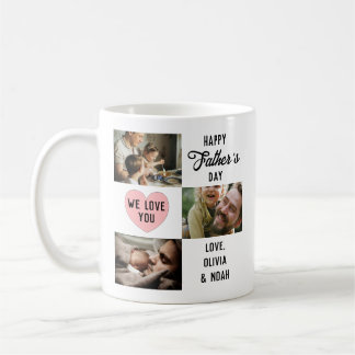 Taza De Café Personalizado del Día del Padre Feliz Simple 3 Fot