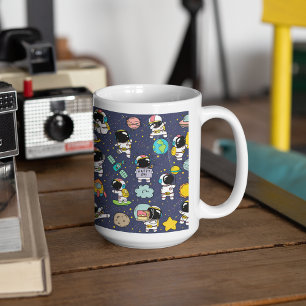 Taza De Café Personalizado del espacio ultraterrestre astronaut