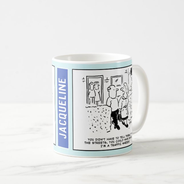 Taza De Café Personalizado del Jefe de Tráfico. Añadir el nombr (Anverso derecho)