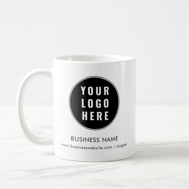 Taza De Café Personalizado del logotipo comercial de personaliz (Izquierda)