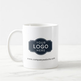 Taza De Café Personalizado del logotipo comercial y del sitio w