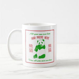 Taza De Café Personalizado del menú de comida para llevar a los