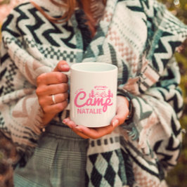 Taza De Café Personalizado del partido Bachelorette de Camp Bac