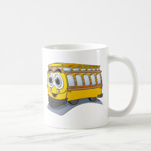 Taza De Café Personalizado del Trole Amarillo