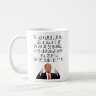 Taza De Café Personalizado Día de la Madre de abuela presente p