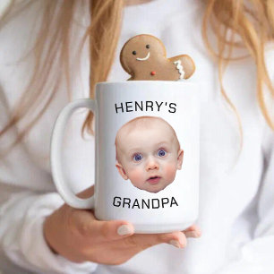 Taza De Café Personalizado divertida cara del bebé