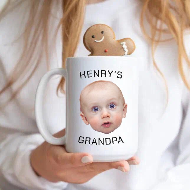 Taza De Café Personalizado divertida cara del bebé (Subido por el creador)